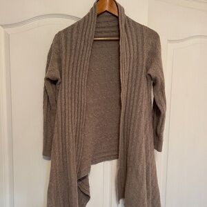 Ralph Lauren Sweater Wrap Cardigan Asymmetrical Taupe Size Medium